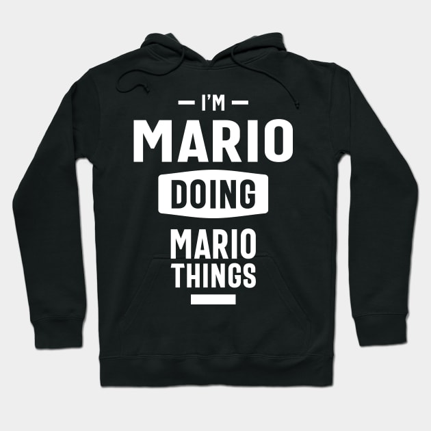 Mario Personalized Name Birthday Gift Hoodie by cidolopez
